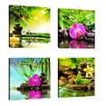 thumbnail image 3 of 4 piezas de lienzo para pintar, arte de pared, impresión, póster, imagen, obra de arte, decoración del hogar y del hotel Flores Paisaje, 3 of 9