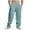 Light Blue, variant on Stamzod Cotton and Linen Pants for Men Summer Solid Coloer Elastic Waist Joggers Pants Casual Loose Oversized Baggy Sweatpants for Men with Pocket Black XXL