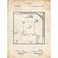 thumbnail image 2 of Borders, Cole 25x32 White Modern Wood Framed Museum Art Print Titled - PP192- Vintage Parchment Our National Ball Game Patent Poster, 2 of 4