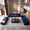 Navy Blue, variant on BEHOST 10-Piece Oversize U-Shaped Modular Sectional Sofa, Velvet Cloud Sleeper Couch 3 Movable Ottomans, Oversized Deep Seat Living Room Furniture Set,Dark Gray