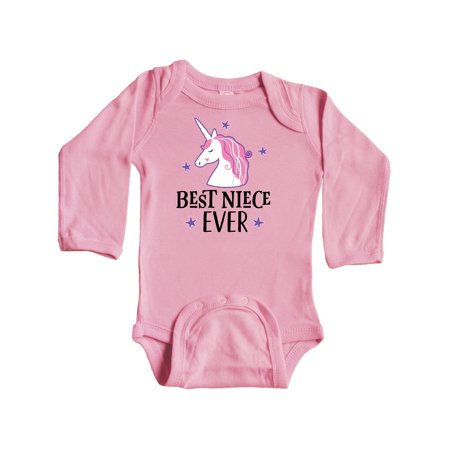 

Inktastic Best Niece Ever Unicorn from Aunt Gift Baby Girl Long Sleeve Bodysuit