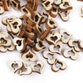 thumbnail image 6 of HOMYL 4x3mm Wooden Blank Hollow Heart Embellishments DIY Crafts 10mm 100pcs, 6 of 8
