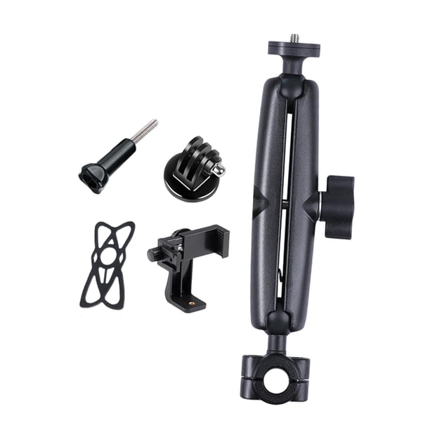 Soporte para cámara de coche. Soporte versátil para teléfono en el asiento trasero del coche, ideal para viajes y vlogging en directo. Extendido con clip