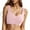 Pink, variant on 2PC Cotton Bralette for Comfort Sleep Back Support Ideal Yoga Use Lace Bralette,Beige,L