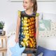 thumbnail image 4 of Fotbe Halloween Fruit Platter Vestido de Dormir para Niñas de 3 a 10 Años, Mangas Cortas, Estilo Princesa, Pijama Camisón con Mangas Voladas-Small, 4 of 6