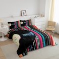 thumbnail image 3 of Erosebridal 80s Music Theme Bedding Todder Comforter Set, Old Fashion Vinyl Record Down Comforter, Reversible 2 Pieces, 3 of 8