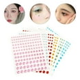 thumbnail image 3 of 6 Sheets Face Gems Craft Jewels And Gems Face Jewelry Makeup Rhinestones For Eyes, 3 of 7