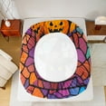 thumbnail image 7 of Manfei Magic Cat Twin Sheet Sets, Halloween Pumpkin Sheet Set Twin, Bohomian Style Bed Sheets Set Twin Size, Super Cozy Bedroom Decor, 3 Pieces, 7 of 7