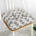 thumbnail image 1 of Nvzi Bohemian Soft Patio Chair Pads Indoor Office Home Kitchen Square Dining Chair Cushion Pillow Beige White 18x18x4, 1 of 5