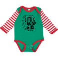thumbnail image 3 of Inktastic Little Surf Girl with Surfboard Girls Long Sleeve Baby Bodysuit, 3 of 5