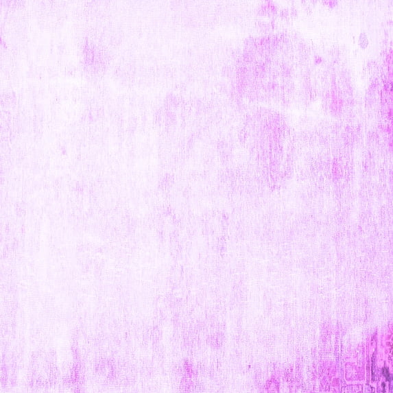 Ahgly Company Indoor Square Abstract Purple Modern Area Rugs, 7' Square