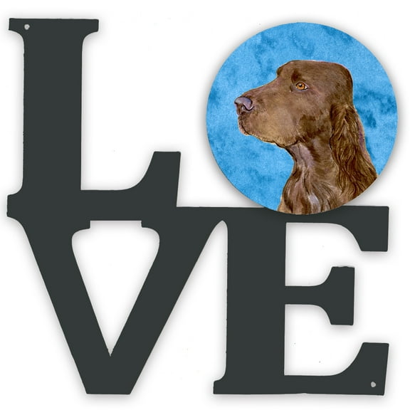 Blue Field Spaniel Metal Wall Artwork LOVE