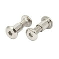 thumbnail image 2 of Unique Bargains M6x15mm Male Thread Cupboard Furniture Socket Hex Screw Post Silver Tone 10Pcs, 2 of 4