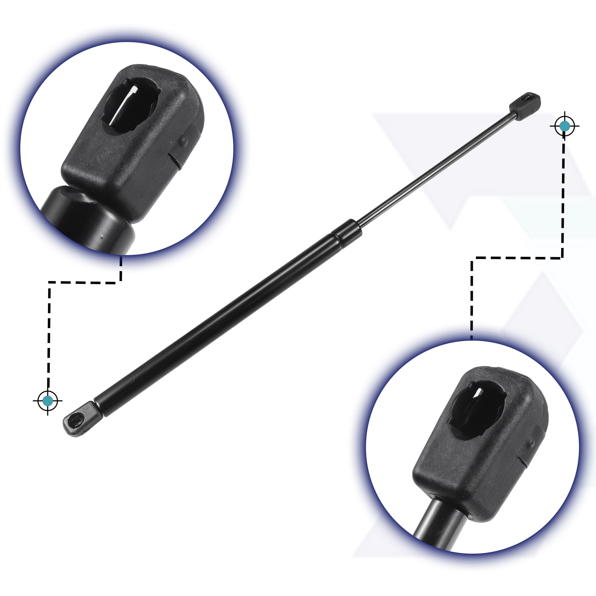 Unique Bargains 2Pcs Front Hood Lift Supports for Jeep Wrangler (JK) 2007-2018