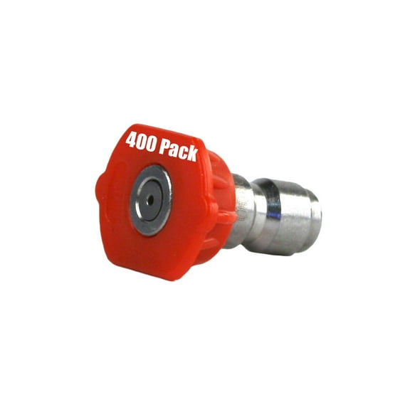 400 Pack Erie Tools Pressure Washer 1/4" Quick Connect 0 Degree 3.5 Nozzles