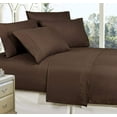 thumbnail image 2 of Elegant Comfort 4-piece Bed Sheet Set ,Fitted,Flat, Pillow Cases 1500 Collections ,California King Chocolate Brown, 2 of 4