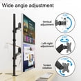 thumbnail image 5 of PUTORSEN Built-in Mechanical Spring Dual Monitor Vertical Stacked Desk Mount Stand Fits 2 Screens up to 32 inches VESA Compatible 75 100 Adjustable Arm Extra Tall Stand-up Pole, 5 of 6