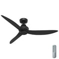 thumbnail image 4 of Hunter - Mazzini Indoor/Outdoor Ceiling Fan, Remote, 52-inch, Matte Black, Casual-style, 6-speed DC Motor, Energy Star, 52831, for Porches, Bathrooms, 4 of 16