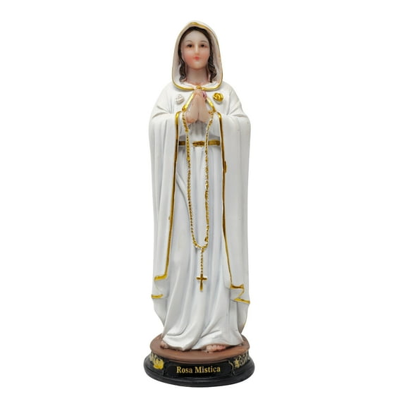 MrcjSales – Mystic Rose Statue | 8 inhces | Resin Craftsmanship | Rosa Mistica | Church, Home Decor, Gifts