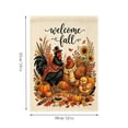 thumbnail image 3 of Welcome Fall Garden Flag, 12x18 Inch Maple Leaf Yard Banner, Autumn Pumpkin Sunflower Yard Flags for Thanksgiving Rustic Seasonal Outside Outdoor Decoration, 3 of 7