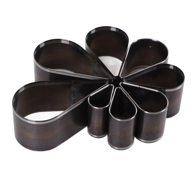 Moldes De Troqueles De Perforación De Cuero, Juego De Troqueles De Corte De Cuero Preciso Hoja Limpia De Alta Densidad Soldadura Por Puntos Manual Lágrima 8 Piezas Acero De ANGGREK Leather Die Cutting Molds