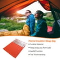 thumbnail image 4 of Soidarity Saco de dormir para exteriores, aislamiento térmico, manta de primeros auxilios, tecnología reflectante, Kit de supervivencia impermeable, carpas Doble200*Ancho145cm Soidarity OD024796-02, 4 of 6