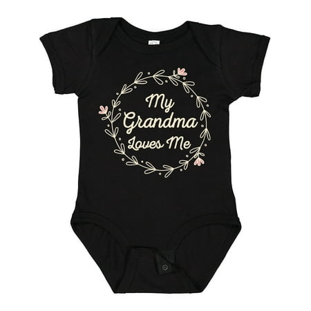 

Inktastic My Grandma Loves Me Grandchild Gift Baby Girl Bodysuit