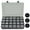 Gray Case Black Round Capsules, variant on 168 Pieces 46mm Coin Capsules with Foam Gasket and Plastic Storage Organizer Box, 6 Sizes (20/25/27/30/38/46mm) Coins Collector Case Holder for Coin Collection Supplies (Grey)