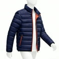 thumbnail image 6 of purcolt Mens and Big Mens Lightweight Warm Puffer Jacket Long Sleeve Thermal Down Jacket Casual Stand-Up Collar Winter Coat Outerwear, 6 of 9