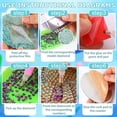thumbnail image 7 of JOYSTRY Diamond Art Painting Coaster Kit, DIY Crafts with Holder, Non-Slip Cork Base, Diamond Art Supplies for Adults & Teens, Ocean-Themed, 8Pcs, 7 of 7