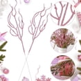 thumbnail image 4 of Glitter Curly Branches,Christmas Branches Vase Filler,Sparkling Christmas Tree Picks,30 Pcs Artificial Curly Twigs for Christmas Tree Garland Wreath,Craft Vases Home Garden DIY Decor,Pink, 4 of 7