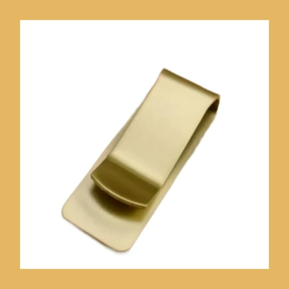 Stainless Steel Slim Money Clip - Ideal for Cards & IDs! Metal Cash Binder Pocket/Credit Card/Billfold Clip  (Mens Accessories)