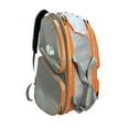 thumbnail image 2 of Siruishop Pickleball Bag Daypack for Backpacking Badminton Racquets Paddles Pickleball Grey and Orange, 2 of 8