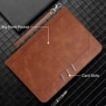 thumbnail image 5 of TECH CIRCLE for 7 Inch Tablet Android 11/12/13/14 Tablet Universal Case with Stand (Portrait/Landscape Viewing Angles)/Hand Strap/Front Pocket/Card Slots, PU Leather Folio Case with Lanyard, Brown, 5 of 6