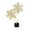 Wealth Flower, variant on Luzkey Iron Figurine Leaf Statue Artwork Gift Collectible Sculpture Tabletop Ornament for Desk Cabinet Indoor Housewarming Fireplace Turtle Leaf