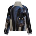 thumbnail image 6 of Jackets for Women Winter Coat Jackets Flannel Stand Collar Jacket(Leopard,Size:S-4XL), 6 of 7