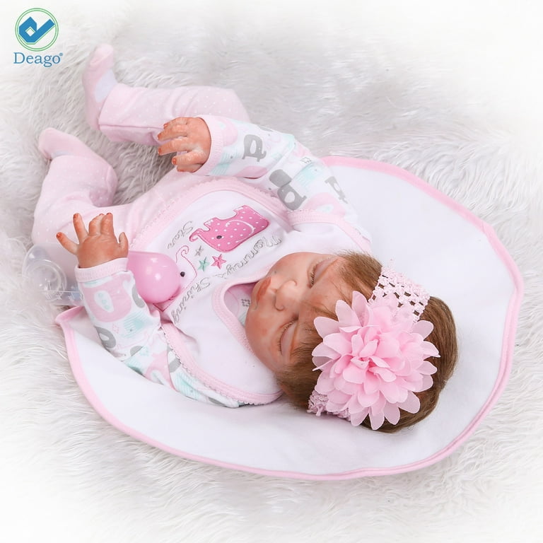 JOYMOR 22in Newborn Lifelike Silicone Vinyl Reborn Gift Baby Doll