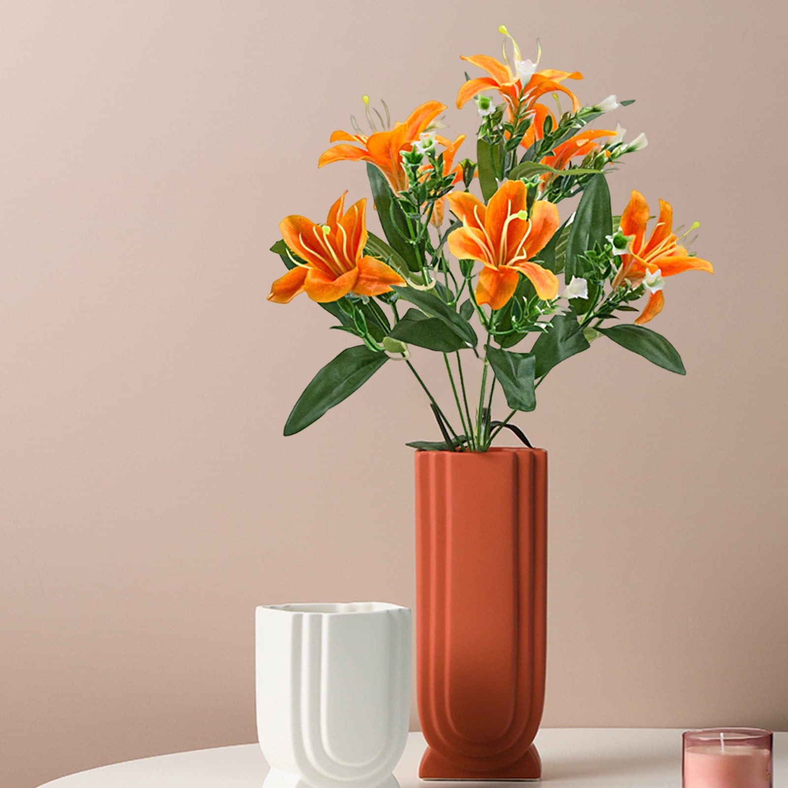 buateil Simulation Flower Realistic Looking FadeResistant Faux Silk