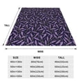 thumbnail image 3 of Rateoe Lavender Flowers Print Fuzzy Fleece Throw Blanket Extra Large,Super Soft,Fluffy and Warm Blankets for Couch,Bed,All Season Use (60"x50"), 3 of 8
