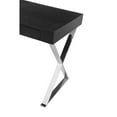 thumbnail image 5 of Pemberly Row Modern Wood Veneer & High Polished Steel Desk in Black, 5 of 5