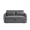 Grey, variant on Holaki 55" Modern Convertible Sofa Bed with 2 Detachable Arm Pockets, Velvet Loveseat Sofa with Pull Out Bed, 2 Pillows and Living Room Adjustable Backrest, Grid Design Armrests