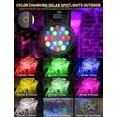 thumbnail image 3 of Luces solares para exteriores OSORD 18 LED 9 modos que cambian de color, 3 of 9