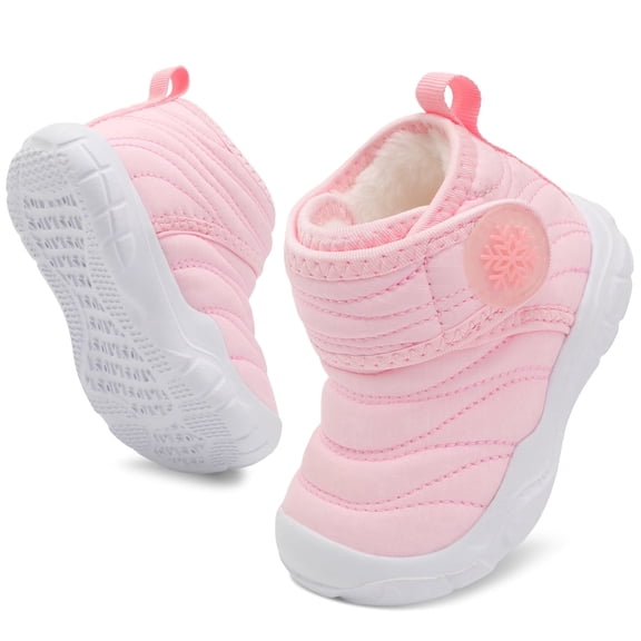JOINFREE Baby Boys Girls Winter Boots Waterproof Snow Boots Indoor Outdoor 12-18 Months
