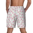 thumbnail image 2 of Lsque Mens Swim Trunks Floral Pattern - Bathing Suit Compression Liner - Beach Swim Shorts Swimwear - (S-3XL) - Stretch Quick Dry -X-Large, 2 of 9