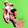 thumbnail image 3 of CafePress - Red Dirtbike Wheeling In Mud Light T Shirt - Light T-Shirt - CP, 3 of 4