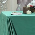 thumbnail image 3 of BalsaCircle 90" x 132" Hunter Green Rectangular Premium Velvet Tablecloth Table Linens, 3 of 8