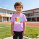 thumbnail image 5 of Camiseta de Manga Corta Linda con Impresión Gráfica para la Temporada Escolar de los Niños, Camisetas de Manga Corta de las Niñas, 5 of 9