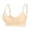 Beige, variant on GPOECD Front Closure Bras for Women Underwire Vest Style Full Cup Smooth Front Buttoned Bra for Daily Comfortable Bras for Women,Black,105D