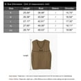 thumbnail image 6 of Women's Sweater Vests Cable Knitted Sleeveless Vest Sweaters V Neck Knitwear Tank Pullover Cogild, 6 of 6