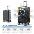 thumbnail image 6 of Haiem Flower Field Skull Luggage Cover Printed Suitcase Covers for Luggage Elastic Washable Suitcase Protector Fits 18-32 Inch Luggage-Medium, 6 of 9